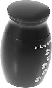 HOMOBABE Pet Urn for Dog Cat Ashes Durable Alloy Memorial Keepsake Urn Compact Design for for Pet Remembrance and Funeral Services