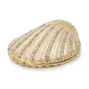 Bejeweled Clam Shell Trinket Box