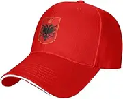 [Generic] Albania Hat Coat of arms of Albania Emblem Baseball Cap for Albanian Decoration Trucker Hat
