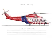 AW139 VH-YXG 2021 - A3+ Profile Print