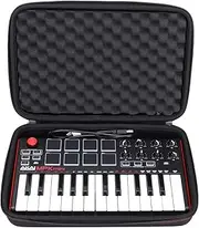 LTGEM Travel Hard Carrying Case for Akai Professional MPK Mini MK3 / MPK Mini Play MK3 / MPK Mini MKII/MPK Mini Play - 25 Key USB MIDI Keyboard Controller - Travel Protective Carrying Bag