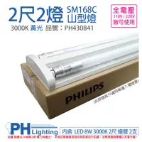 在飛比找momo購物網優惠-【Philips 飛利浦】SM168C LED 16W 2呎