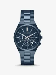 MICHAEL KORS Oversized Lennox Blue-Tone Watch