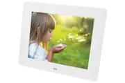 7" Digital Photo Frame Multimedia Player Usb Card Reader Jpeg Mp3 Avi White