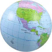 Toddmomy Inflatable Globe Beach Ball for Swimming Pool Games Classroom Activities Party Decorations and Summer Fun