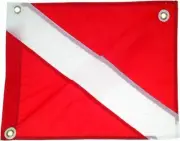 Dive Flag Scuba Diving Heavy Duty Nylon Flags replace Stiffener Boat Float Flag