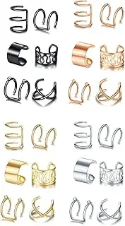 [Generic] 1 pc Black, Gold, Silver or Rose Gold Alloy Ear Cuff (#2 Rose Gold)