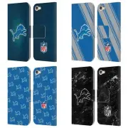 NFL DETROIT LIONS ARTWORK LEATHER BOOK WALLET CASE FOR APPLE iPOD TOUCH MP3