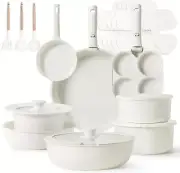 23Pcs Pots and Pans Set Non Stick, Cookware Sets, Kitchen Set, Oven/Dishwasher/F