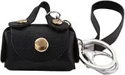 [Generic] Leather Car Key Case Wallet Key Holder Bag for Men Women Purse Locator Device