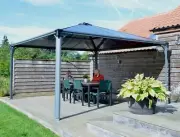 GAZEBO, PERGOLA, PATIO, DIY KIT PALERMO 4300 4.3mx4.3m GREY/BRONZE
