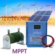 Wind Trubine Solar Boost MPPT Charge Controller Kit Hybrid 12V 24V 48V 2000W AU