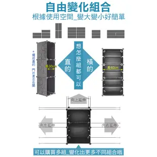 六層6格DIY簡易鞋櫃+3大門片C196-S0106宿舍矮櫃鞋架.家門口鞋盒子.魔片衣櫥收納櫃.百變衣櫃收納架.塑料書櫃