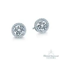 在飛比找ETMall東森購物網優惠-Alesai 艾尼希亞鑽石 50分鑽石 F-G成色 鑽石耳環