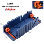 Mitre Saw Box ABS Plastic Blue Clamping Cutting S/M/L 45 Degree Cutting
