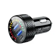 36W Car Cigarette Lighter Socket Dual USB QC3.0 Fast Charger Power LED Adapter