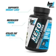 BPI Sports Keto Weight Loss ELITE "1st Ketogenic Fat Burner" 60 Caps MCTs BHB
