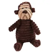 Soft Durable Small Animal Plush Toys for Pets Playing Toys Monkey