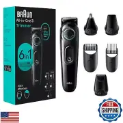 Braun All-in-One Style Kit Series 3 3460, 6-in-1 Trimmer for Men with Beard T