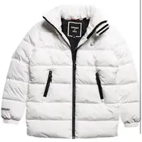 在飛比找蝦皮購物優惠-麗麗 SUPERDRY冒險魂 女生長版保暖夾克(白色)正品代