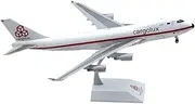Pre-Built Model Aircraft 35CM 1/200 Scale Static Finished Model Airplanes for Luxcargo B747-400F LX-NCL Open Nose Die-cast Aircraft Displays Miniature Airplane Model