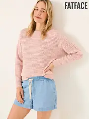FatFace Annabelle Light Pink Knitted Jumper (AK4332) | $120