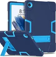 [Nexue] for Samsung Galaxy Tab A9+/ A9 Plus Case 11" 2023 (SM-X210/X216/X218) Kids Case,Heavy Duty Rugged Full-Body Hybrid Shockproof Drop Protection Cover with Kickstand,NavyBlue+Blue