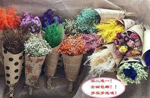 干花花束云南真花風干客廳裝飾花永生花滿天星勿忘我夢幻草鄒菊