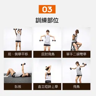 adidas愛迪達 六角訓練啞鈴一對 (1-5KG)