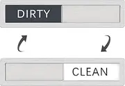 Lissaberg Dishwasher Magnet Clean Dirty Sign, Premium Grade 304 Stainless Steel Dishwasher Magnet Indicator, Upgrade Strong Magnetic, Non-Scratch Water Resistant,Kitchen Organization, Sliver Grey