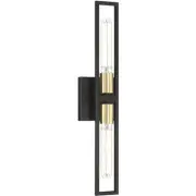Access Lighting 62349LEDDLP-BWA Tyne Wall Sconce Black and Antique Brushed Brass