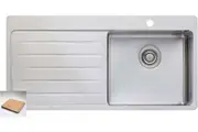 Oliveri Sonetto Single Right Hand Bowl Inset Sink With Drainer SN1022