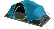 [Coleman] Skydome Dark Room Tent, 4/6/8/10 Person Family Tent Blocks 90% of Sunlight & Sets Up in 5 Minutes, Weatherproof Tent Offers 20% More Headroom