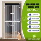 Retractable Pet Baby Safety Gate Dog Cat Security Stair Barrier Tall Fence Door