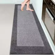 Machine Washable Non-Slip Kitchen Rug 24" x 84" for Home Use