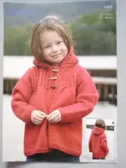 Child's Hooded Jacket, 56-71cm 12ply - Wendy Knitting Pattern 5409