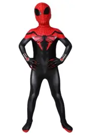 Spider-Man Superior Printed Jumpsuit Kids Cosplay Costume Halloween