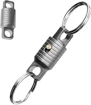 Titanium Key Ring | Heavy-Duty Rotatable Key Linker Key Ring Connector | Metal Car Key Holder Pull Apart Key Rings Detachable Keychain Clip for Women Men