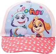 [United Labels] Paw Patrol Cap for Girls Skye & Everest - So Fun! Children's Baseball Cap Sun Protection Pink, Multicoloured, 54 cm