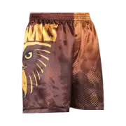 Hawthorn Hawks AFL AF9814 S21 Boys Team Logo Printed Satin Boxer Shorts New