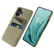 2 Card Slots Phone Cover for OnePlus Nord 3 5G/Ace 2V,Hard PC+Cloth Phone Case