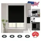 Effortlessly Elegant 21x72 Black Roller Blinds - Thermal Insulated & Safe Design