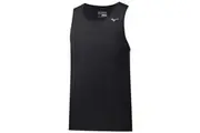 Mizuno Mens Alpha Vent Singlet Gym Training Running Top (Black)