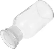 LIFKOME 1Pc Narrow Mouth Glass Bottle Frosted Stopper for Stable Storage of Chemicals Solvents Leak Design for Laboratory Use