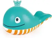 Hape Blue Bubble Blowing Whale Bath Toy for Toddlers – Floating Whale Squirts Bubbles with Bubble Bath – Educational Sea Animal Toy with Easy-Clean Detachable Parts – Suitable for 18 Months+