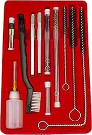 Tooluxe 31209L HVLP Air Spray Gun Cleaning and Maintenance Kit with Storage Case, 22 Piece Complete Set