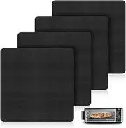 AIEVE Air Fryer Oven Liners, 4 Pack Non-stick Mat Baking Compatible with Ninja Foodi SP101 SP201 SP301 Fry Toaster Microwave Bottom of Gas & Electric