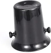 Cabilock Plastic Wine Tasting Spittoon Black Round Wine Dump Bucket with Double Ears Ice Bucket for Tasting Parties Funnel Prevent Spillage