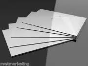 A4 WHITE 50 Pack 2mm Acrylic Perspex Sheet UV - Signage Framing Optical Craft
