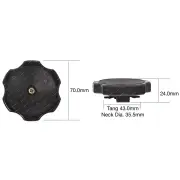 Tridon Plastic Bayonet Oil Cap 35.5mm for Volvo PV 544 P11 1.6L RWD Petrol